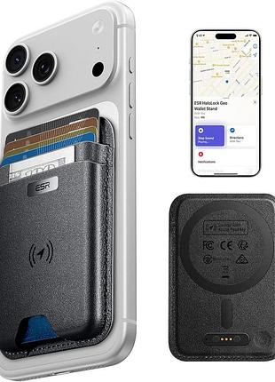 Магнитный кошелек для iphone magsafe с apple find my и rfid-защитой, трекером