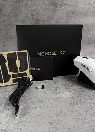 Игровая беспроводная мышка mchose k7 ultra white