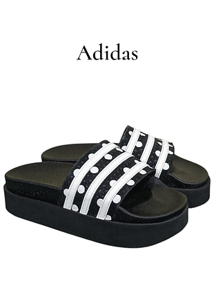 Кожаные женские шлепанцы сланцы adidas adilette bold w beach оригинал