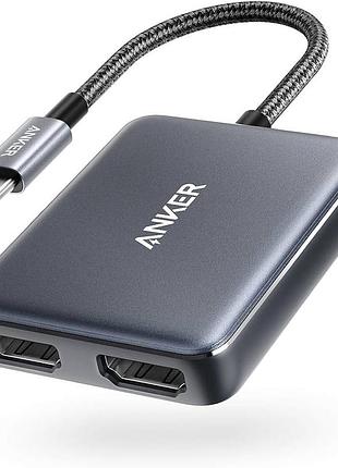 Портативный адаптер anker usb c — два hdmi