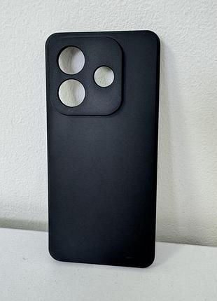 Силиконовый чехол для xiaomi redmi note 14 5g - черный