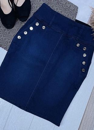 Джинсова спідниця guess s літня спідниця олівець спідниця з ґудзиками