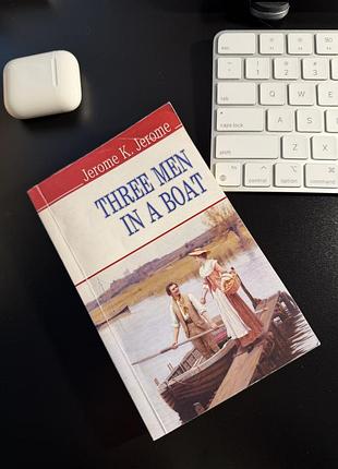 Книга, three men in a boat, jerome k. jerome. англійською