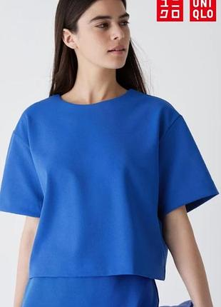 Футболка из крепового трикотажа uniqlo