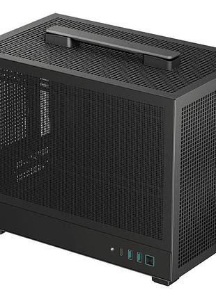 Комп'ютерний корпус deepcool ch160 mesh black без блоку живлення (r-ch160-bknmi0-g-1)