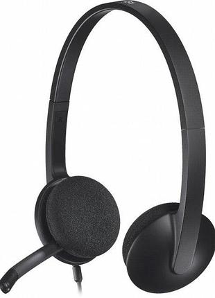 Гарнитура для компьютера logitech h340 usb-a, черная (981-000475)
