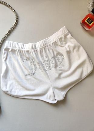 Білі велюрові шорти оригінал juicy couture