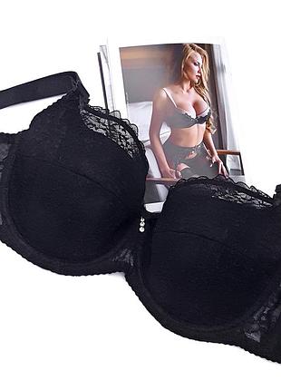 Бюстгальтер акция! кружевной ♥️ lanny mode 11740, черный, 90c