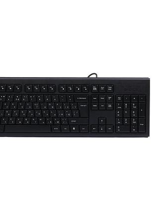 Клавиатура и мышь a4tech kr-8372 black, проводной набор, интерфейс usb