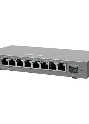Маршрутизатор ruijie reyee rg-eg209gs – 9 портов, гигабитный, с поддержкой sfp и облачного управления, серый (99-00011700)