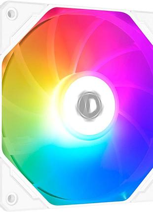 Вентилятор корпусный id cooling tf 12025 pro argb reverse белый 120 мм 1800 об мин argb (tf 12025 pro argb reverse)