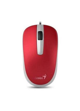 Проводная мышь genius dx-120 usb red 1000 dpi 3 кн оптическая 1.5м (31010105104)