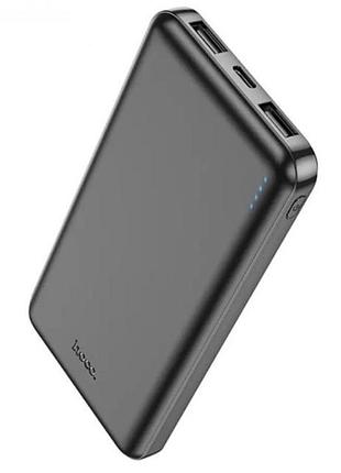 Павербанк hoco j100 10000mah портативный аккумулятор черный