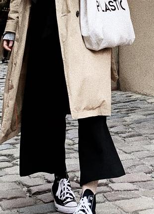 Чорні штани, широкі, zara