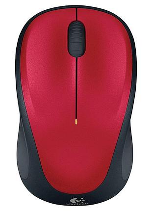 Миша logitech m235 бездротова, оптична, 1000 dpi, червона