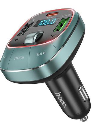Адаптер автомобільний hoco pole bt fm transmitter e76 2хusb/type-c 45w/3a pd/qc space black