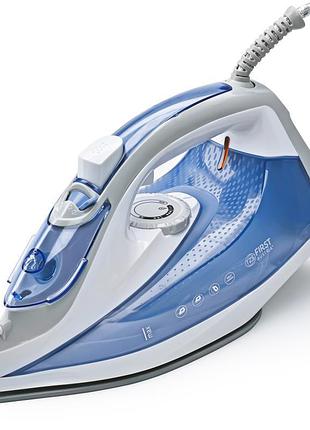 Утюг first fa-5618-9 ceramic 2400w 350 мл резервуар пара 20 г/мин white-blue