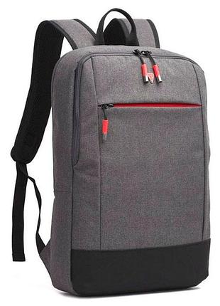 Рюкзак для ноутбука 15,6" sumdex pon-261gy серый polyester на молнии (pon-261gy)