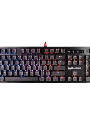 Клавіатура a4tech bloody b820r light strike red switch, rgb, дротова usb, чорна