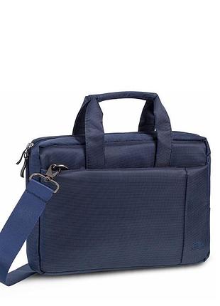 Сумка для ноутбука rivacase 8221 13.3" polyester на молнии синяя