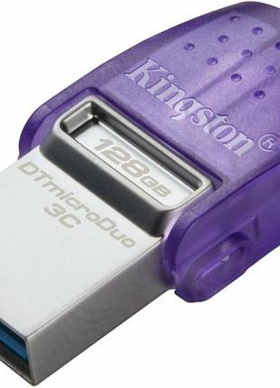 Флэш память kingston microduo 3c dual usb-a+usb-c 128gb (dtduo3cg3/128gb)