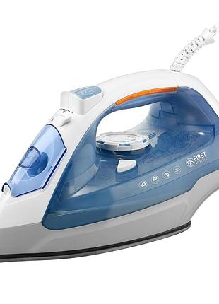 Утюг first fa-5618-8, 2400w, резервуар 400 мл, керамическая подошва, white-blue