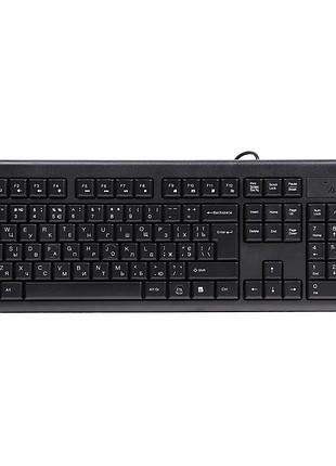 Клавиатура a4tech kr-83 ps/2 black, мембранная, 104 клавиши, проводная, черный