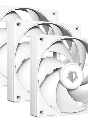 Кулер для пк id-cooling af-125-w trio — 3×120×120×25 мм, 500–2000 об/мин, 78.25 cfm