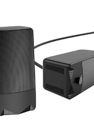 Акустика hoco для пк rgb rhythmic spectrum ds14 10w aux mic black