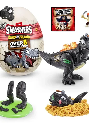 Игровой набор zuru smashers dino island mini egg - яйцо-сюрприз с динозавром