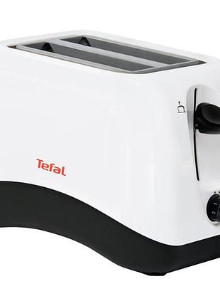 Тостер для хлеба tefal tt130130 delfini, 2-щелевой, белый