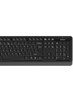 Комплект беспроводной a4tech fstyler fg1010 2000dpi membrane optical gray (клавиатура + мышка)