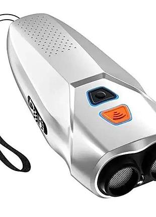 Відлякувач для собак з ліхтариком ultrasonic pu 70 silver
