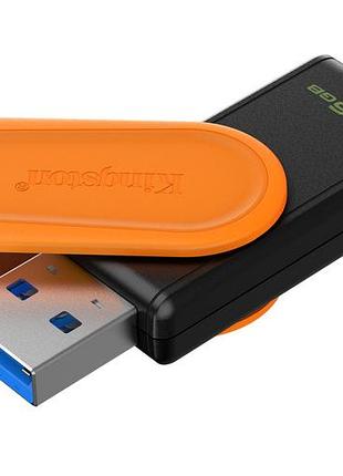 Флэш память usb kingston datatraveler exodia s 256gb black/orange (dtxs/256gb)