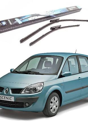 Щітки склоочисника renault scenic ii 04-09,кт 2 шт.