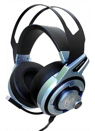 Игровая гарнитура somic g949de, проводная, usb-a, цвет черный/серебряный