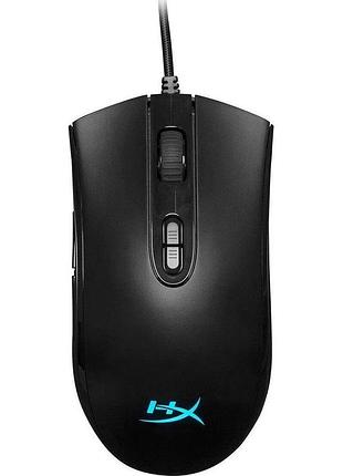 Игровая мышка hyperx pulsefire core, проводная, rgb, 6200 dpi, память настроек, 7 кнопок, черная