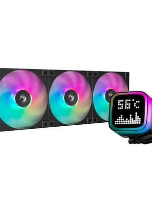 Система водяного охолодження deepcool gammaxx lp360, 360mm, 4-pin, 3 argb вентилятори (r-lp360-bkmsnc-g-1)