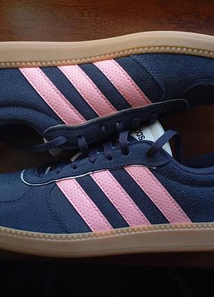 Кросівки adidas breaknet sleek ih5467 р.41 см 26 стан ідеальний натуральна замша сині