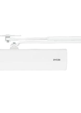 Автоматический дверной дотягиватель ryobi d-2055v glossy white для межкомнатных и входных дверей с регулировкой скорости