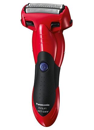 Електробритва тример panasonic es-sl41-r520 3-blade li-ion волога суха black/red (es-sl41-r520)