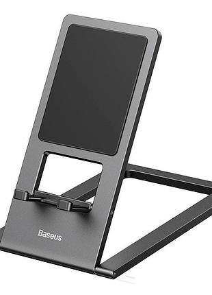 Тримач для телефонів та планшетів baseus lukp000013 foldable metal desktop holder |6.7-12.9"| grey