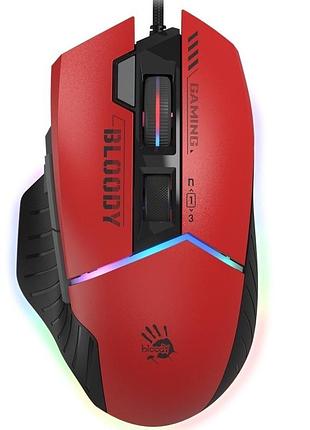 Миша a4tech bloody w95 max sports red дротова ігрова usb оптична 12000 dpi rgb для пк та ноутбука (w95 max sports red)
