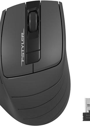 Беспроводная оптическая мышь a4tech fg30s black-grey 2.4 ghz 1000–2000 dpi бесшумные кнопки с батарейкой без подсветки