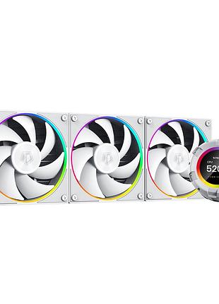 Система водяного охлаждения id-cooling space lcd sl360 белый с lcd-дисплеем 360 мм (sl360 white)