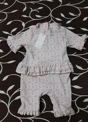 Купальник сонцезахисний на дівчинку 9-12 місяців, фірми matalan