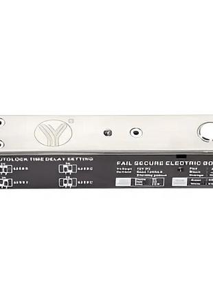 Ригельный врезной замок yli electronic yb-700a(led) dc12 v/1200 ма серый (99-00005219)