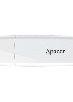 Флеш-накопитель, флешка apacer usb2.0 ah336 32gb white (ap32gah336w-1)