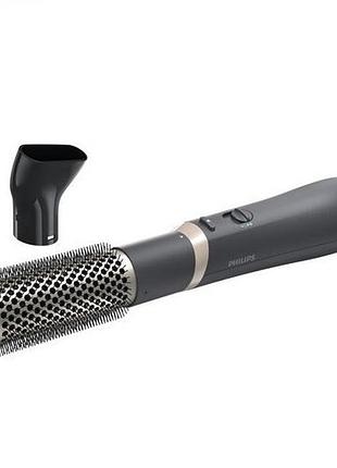 Фен-щетка для волос philips essential с технологией care+ 800вт черный (bha301/00)