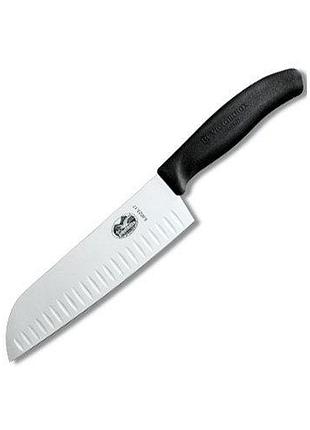 Ніж victorinox swissclassic santoku 17 см, універсал, чорний, модель vx68523.17g